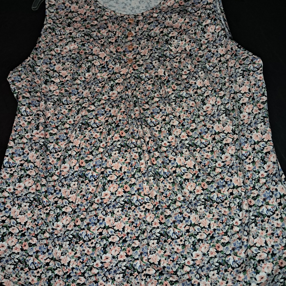 Floral Sleeveless Top 3XL